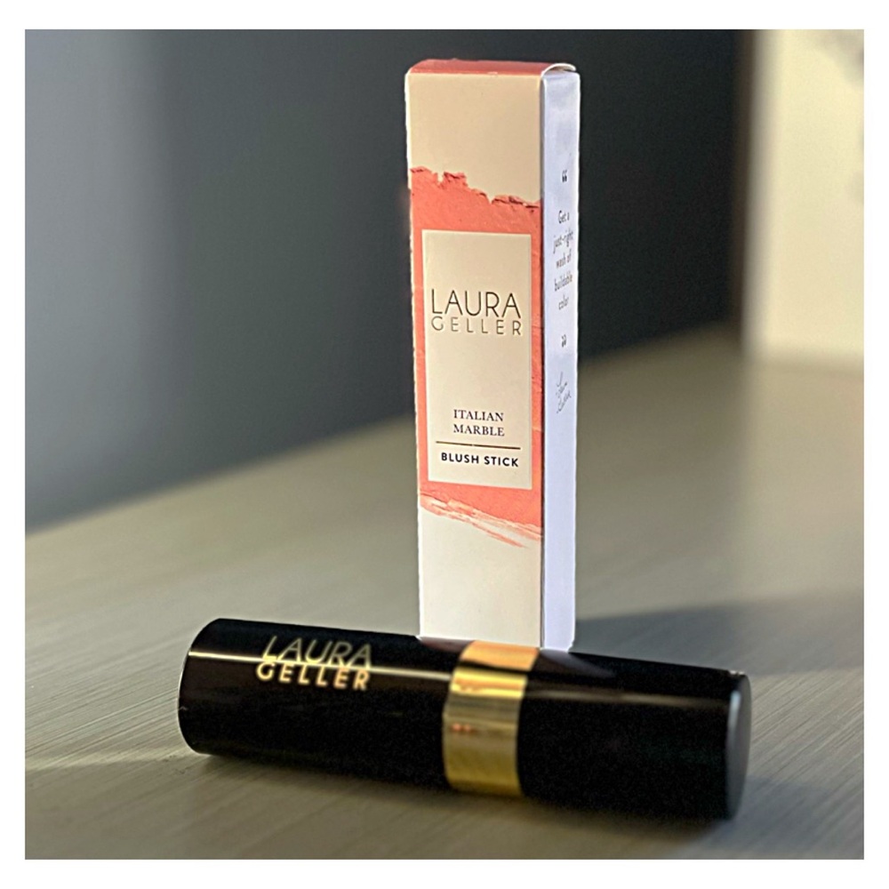 NIB Laura Geller Pink Cream Blush Italian Marble Blush Stick Pink Fiore - Picture 3 of 10